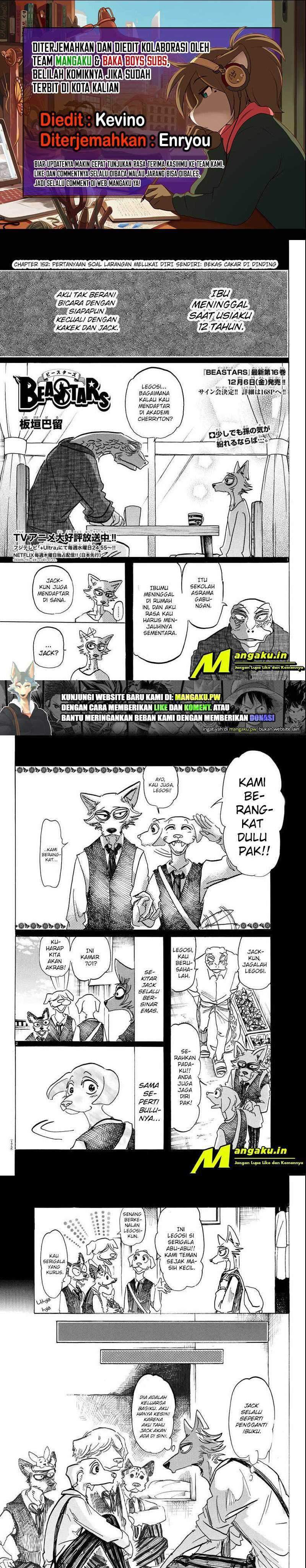 Baca Komik Beastars Chapter 152 Gambar 1