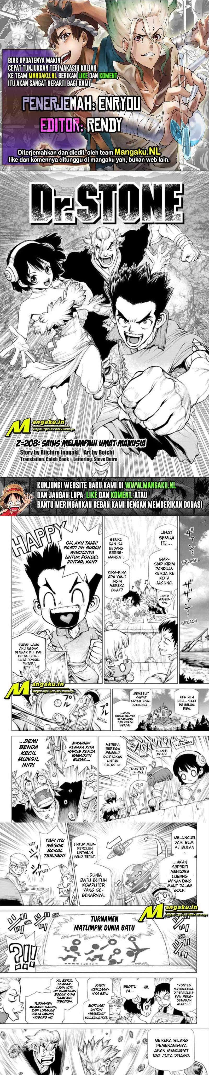 Baca Komik Dr. Stone Chapter 208 Gambar 1