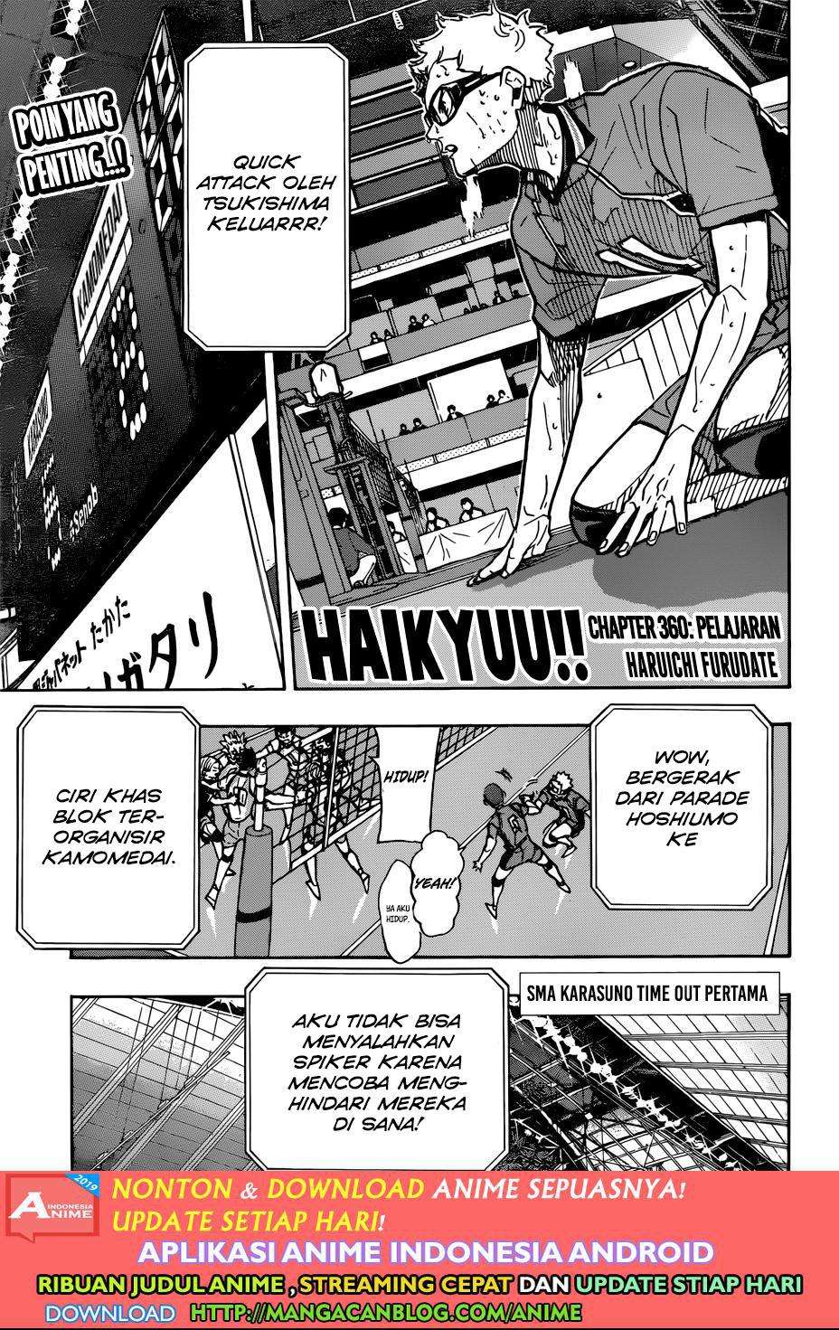 Baca Komik Haikyuu!! Chapter 360 Gambar 1