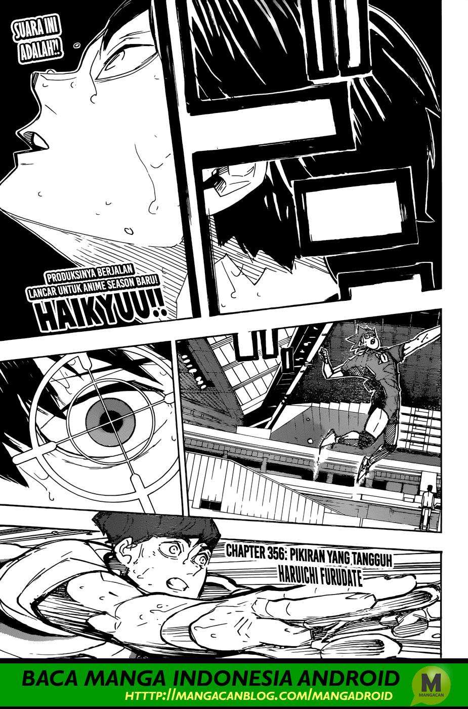 Baca Komik Haikyuu!! Chapter 356 Gambar 1