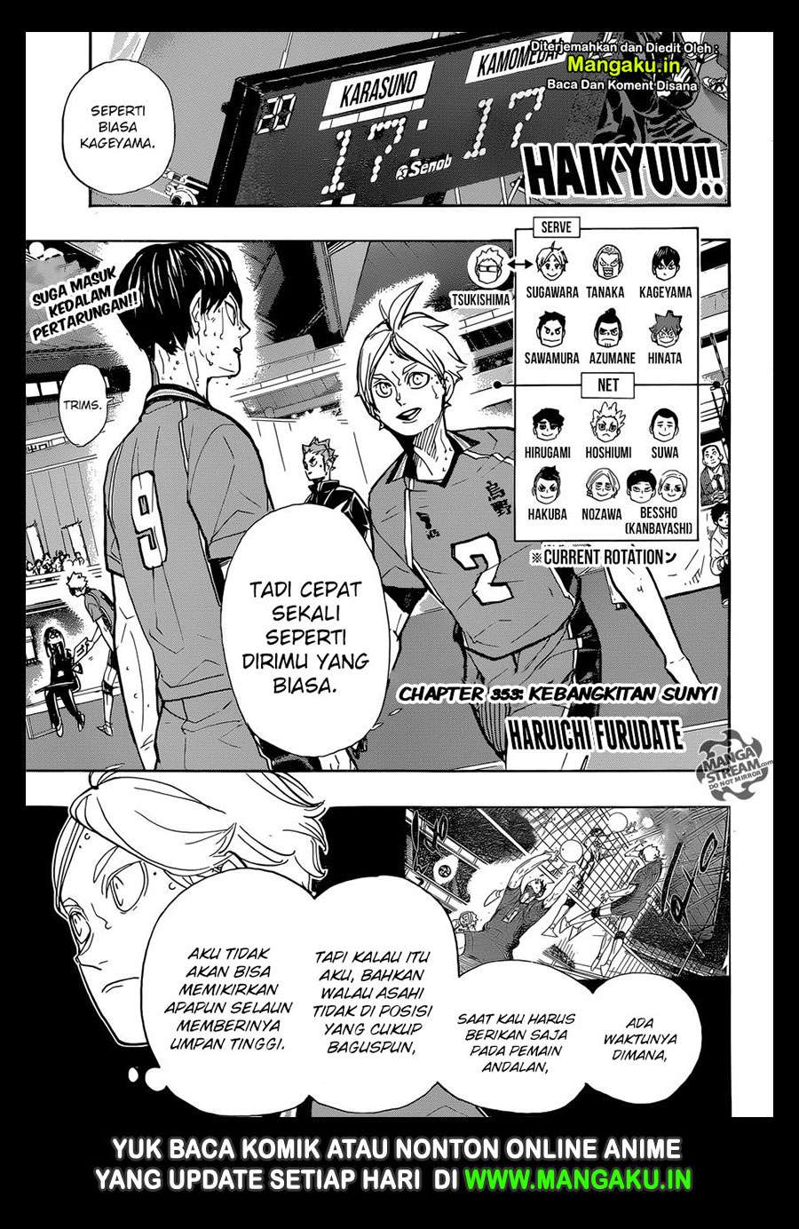 Baca Manga Haikyuu!! Chapter 353 Gambar 2