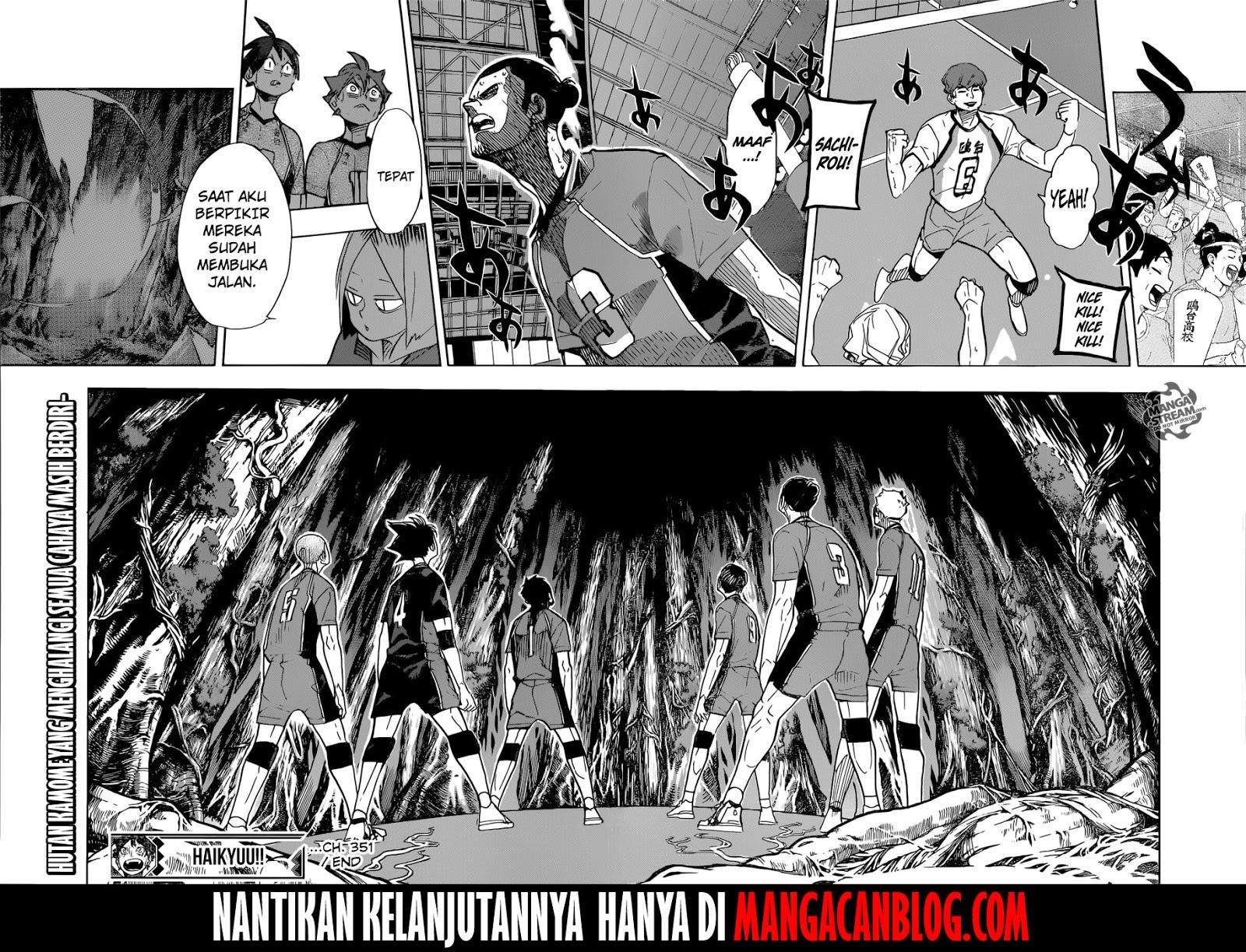 Haikyuu!! Chapter 351 Gambar 17