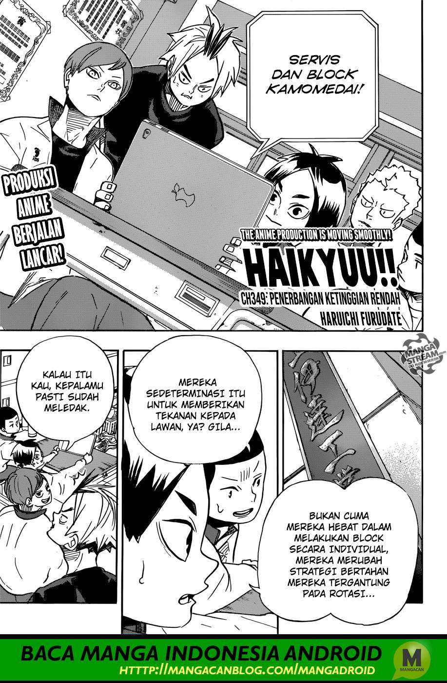 Baca Komik Haikyuu!! Chapter 349 Gambar 1