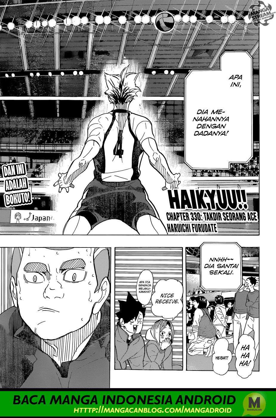 Baca Komik Haikyuu!! Chapter 330 Gambar 1