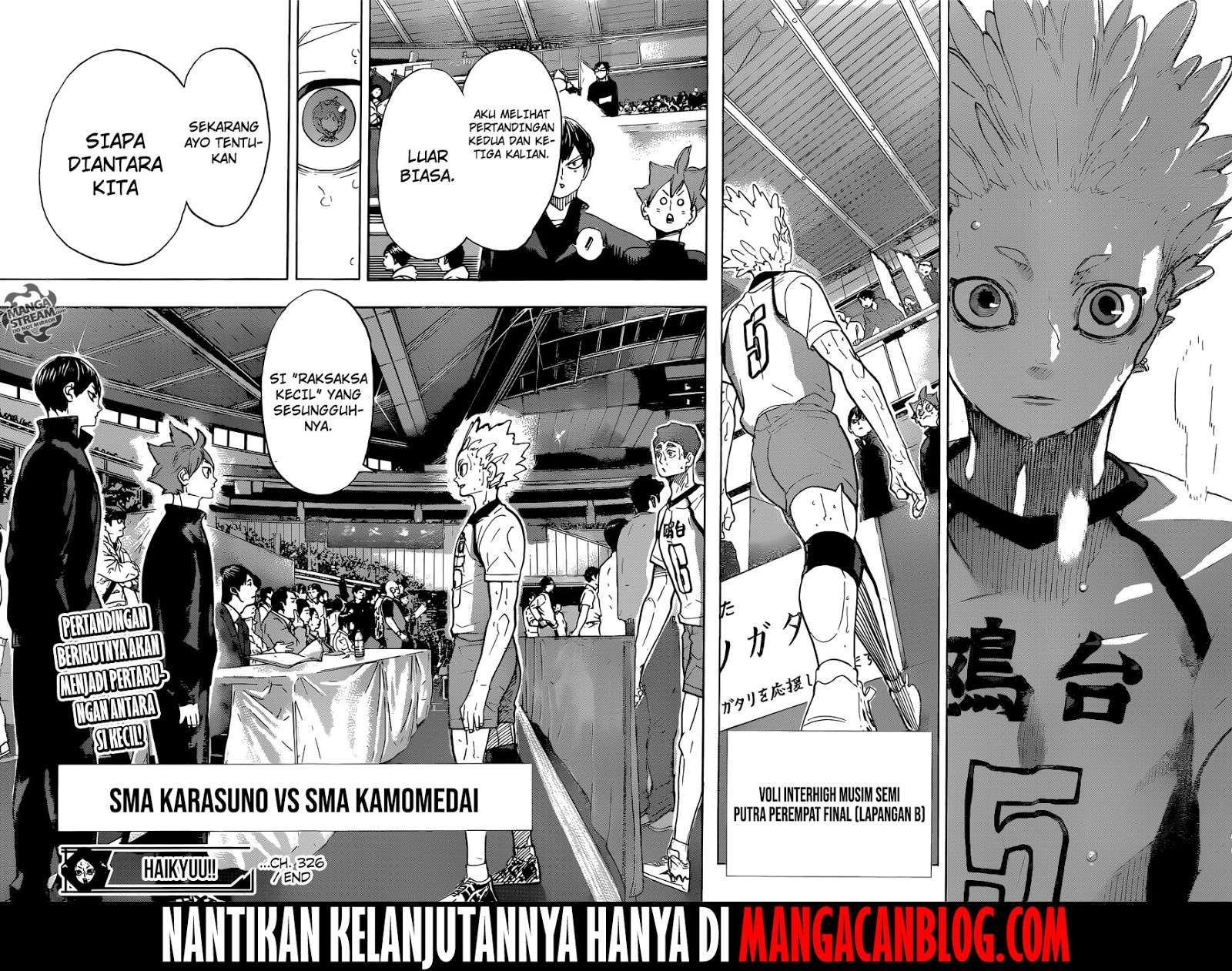 Haikyuu!! Chapter 326 Gambar 19