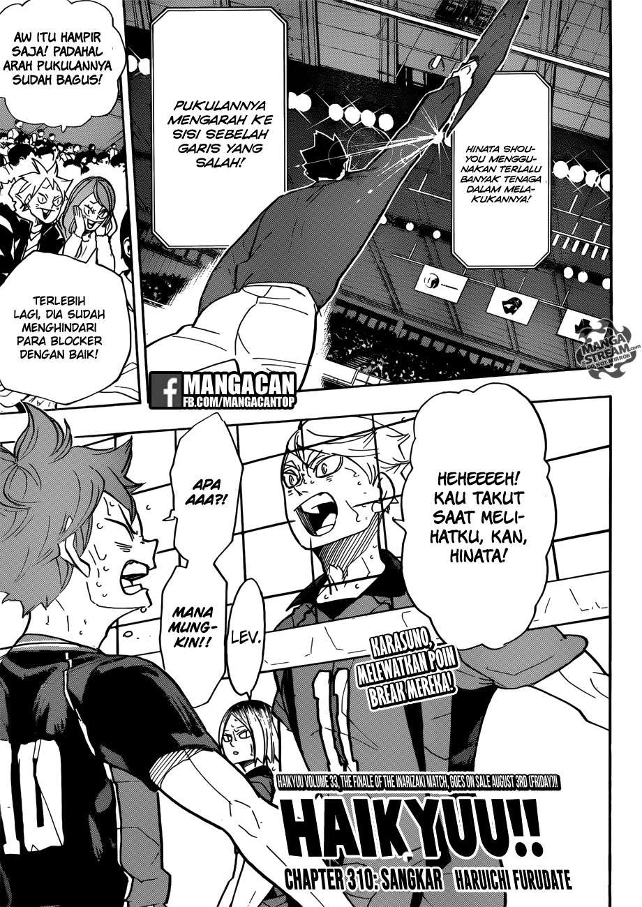 Baca Komik Haikyuu!! Chapter 310 Gambar 1