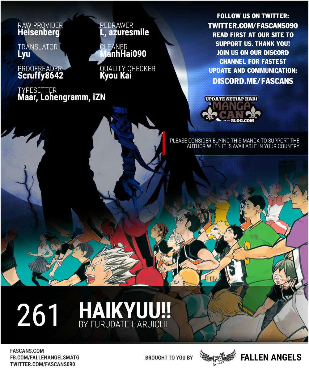 Baca Komik Haikyuu!! Chapter 261 Gambar 1