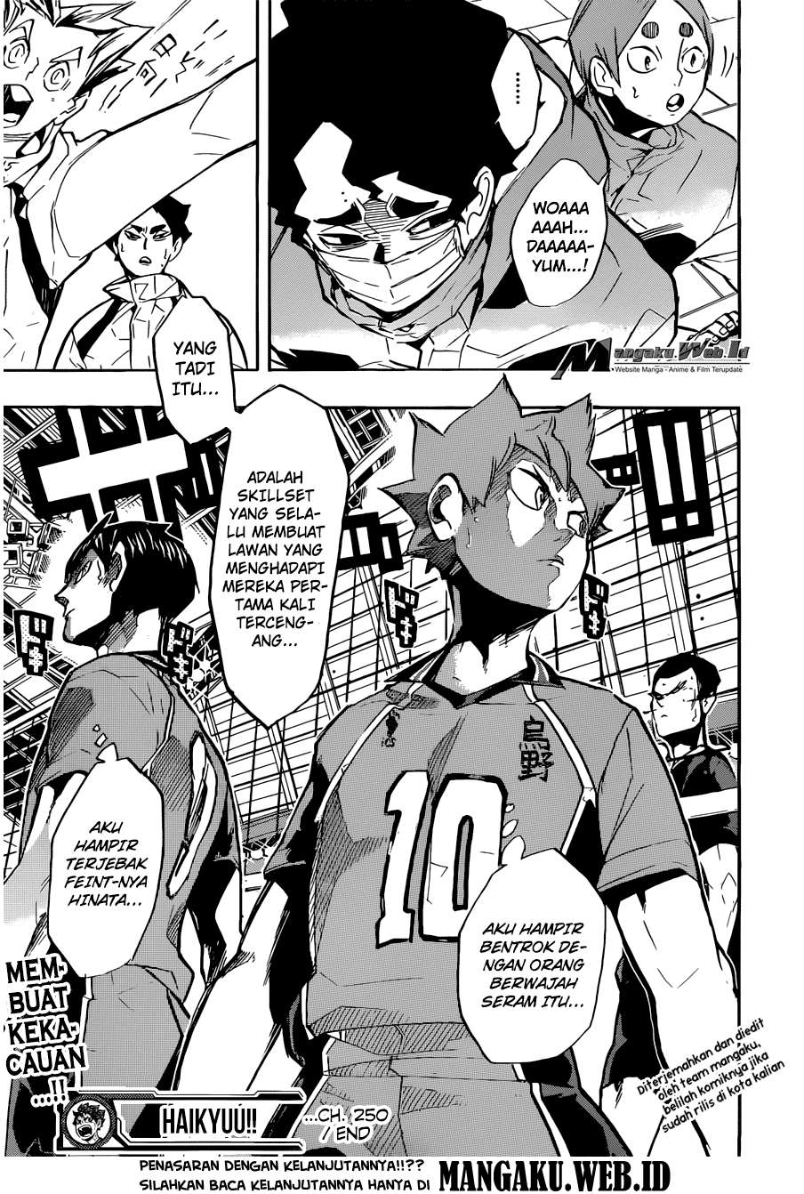 Haikyuu!! Chapter 250 Gambar 18