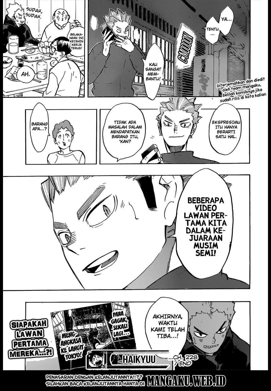 Haikyuu!! Chapter 228 Gambar 20