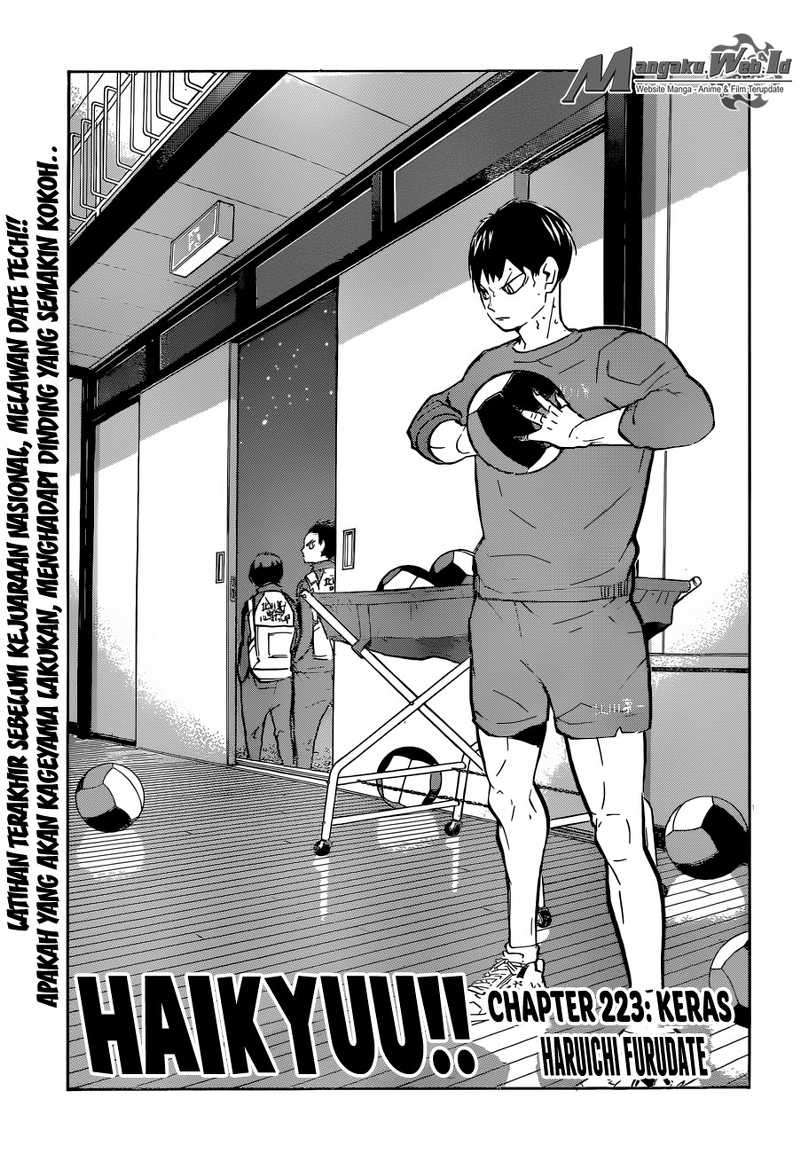 Baca Manga Haikyuu!! Chapter 223 Gambar 2