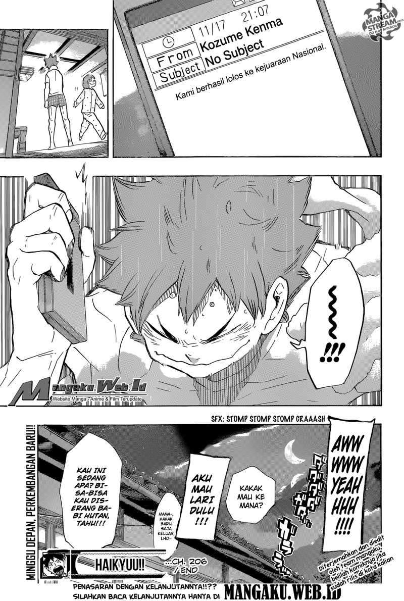 Haikyuu!! Chapter 206 Gambar 17