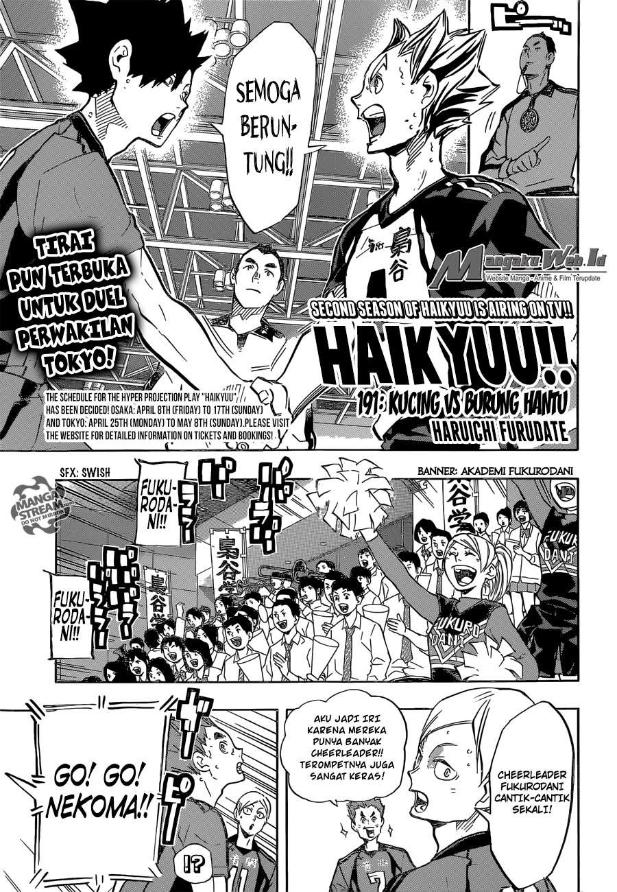 Baca Manga Haikyuu!! Chapter 191 Gambar 2