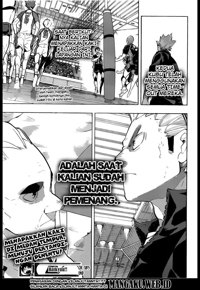 Haikyuu!! Chapter 185 Gambar 18