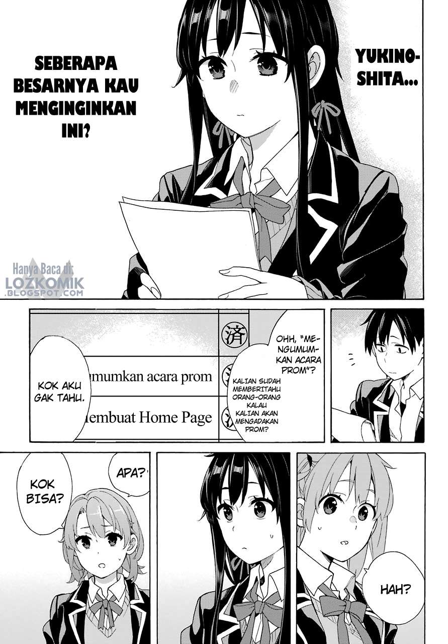 Yahari Ore no Seishun Love Comedy wa Machigatteiru.: Monologue Chapter 68 Gambar 31