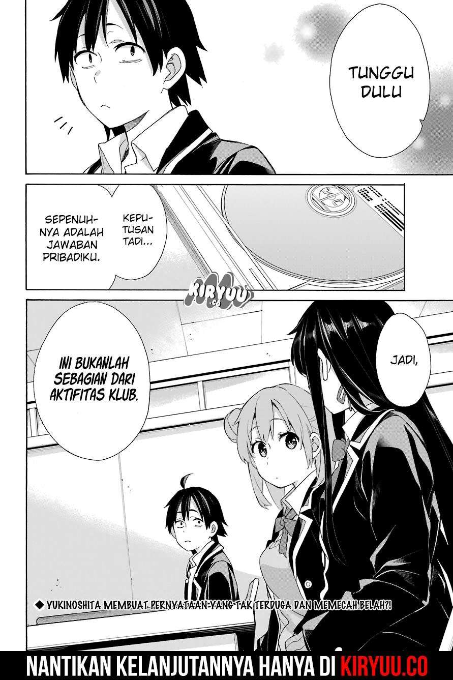 Yahari Ore no Seishun Love Comedy wa Machigatteiru.: Monologue Chapter 65 Gambar 26