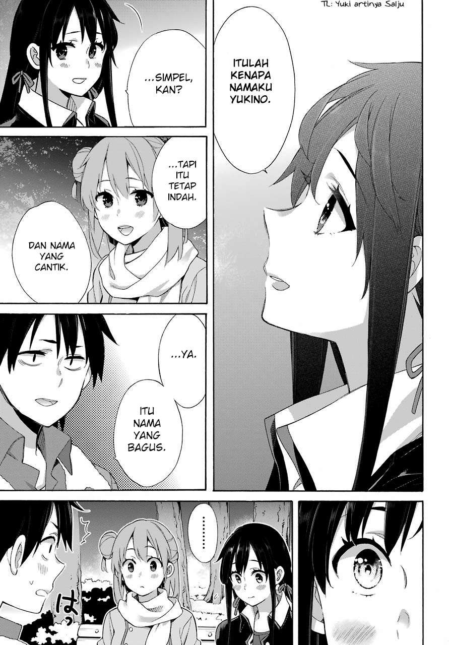 Yahari Ore no Seishun Love Comedy wa Machigatteiru.: Monologue Chapter 60 Gambar 23