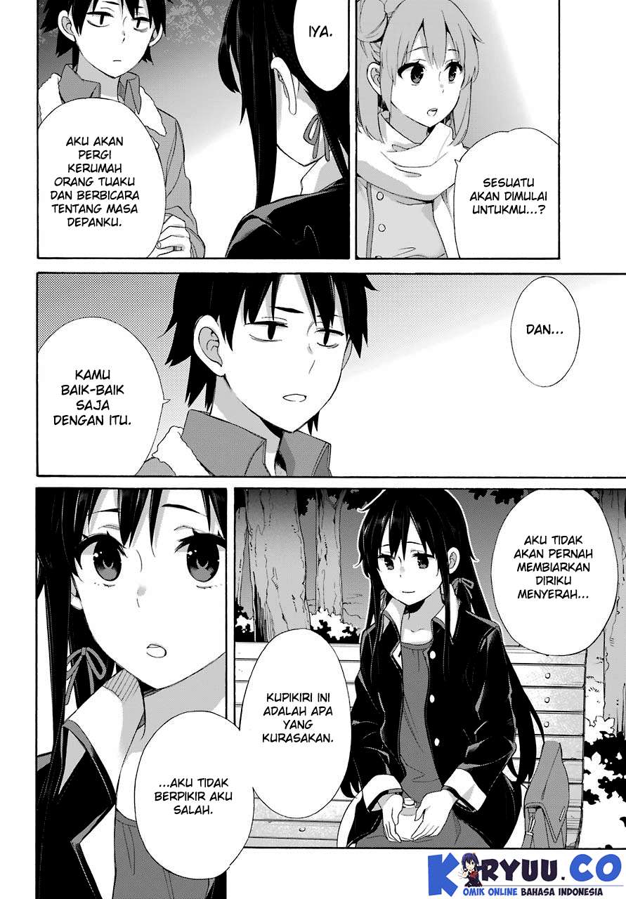 Yahari Ore no Seishun Love Comedy wa Machigatteiru.: Monologue Chapter 60 Gambar 36