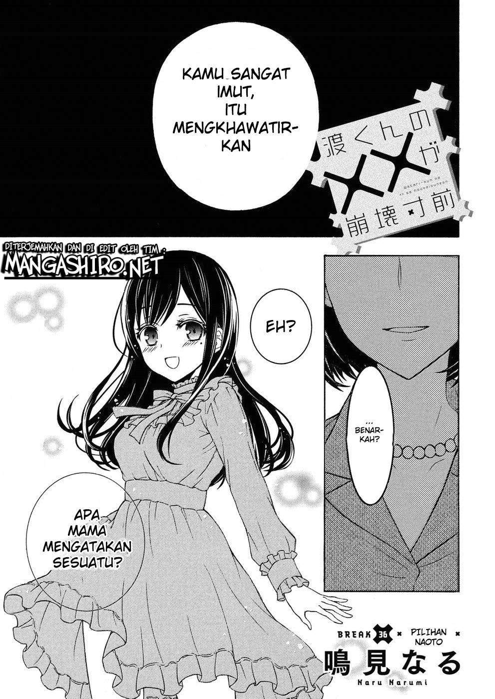 Baca Manga Watari-kun no xx ga Houkai Sunzen Chapter 36 Gambar 2