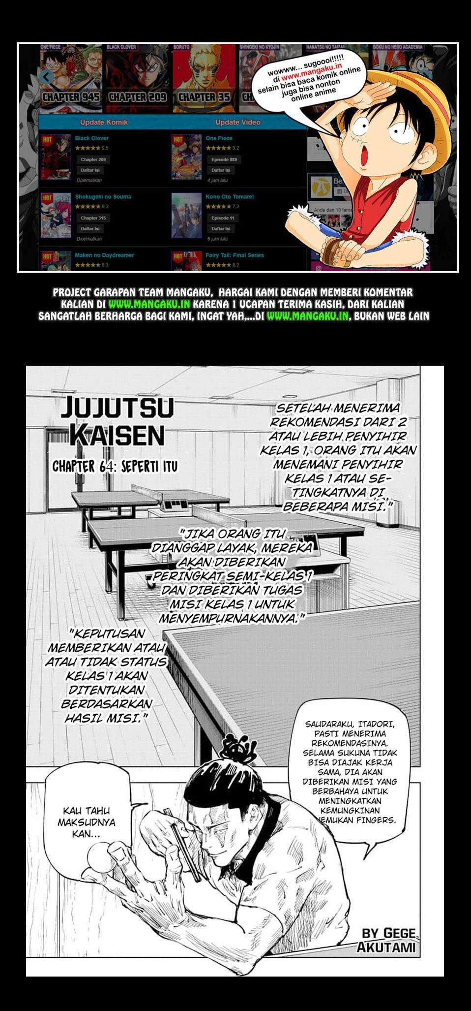 Baca Manga Jujutsu Kaisen Chapter 64 Gambar 2