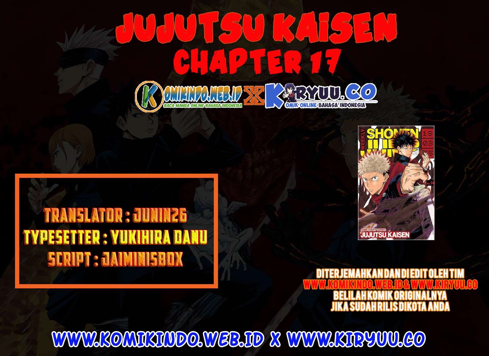 Baca Komik Jujutsu Kaisen Chapter 17 Gambar 1