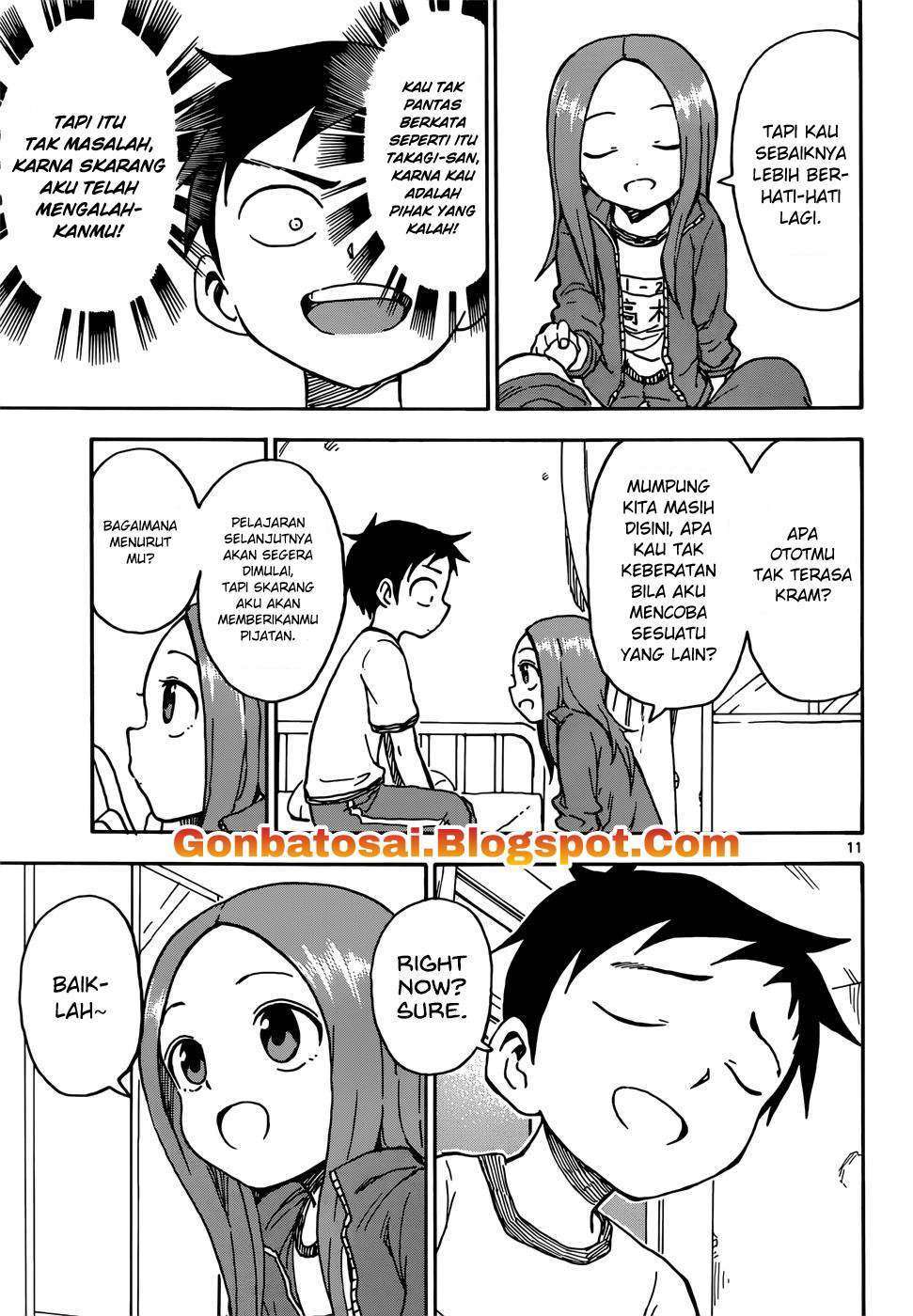 Karakai Jouzu no Takagi-san Chapter 68 Gambar 13