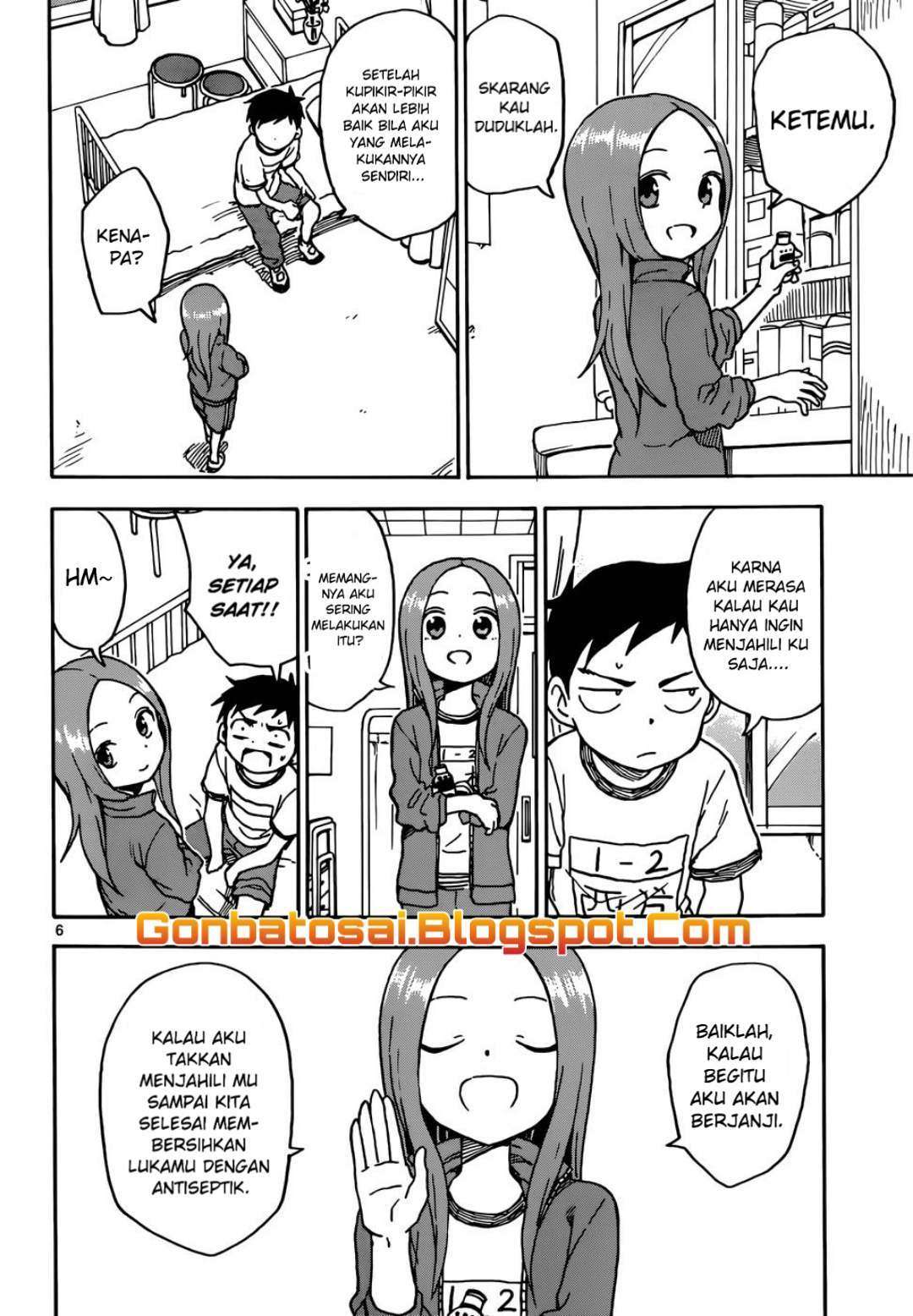 Karakai Jouzu no Takagi-san Chapter 68 Gambar 7