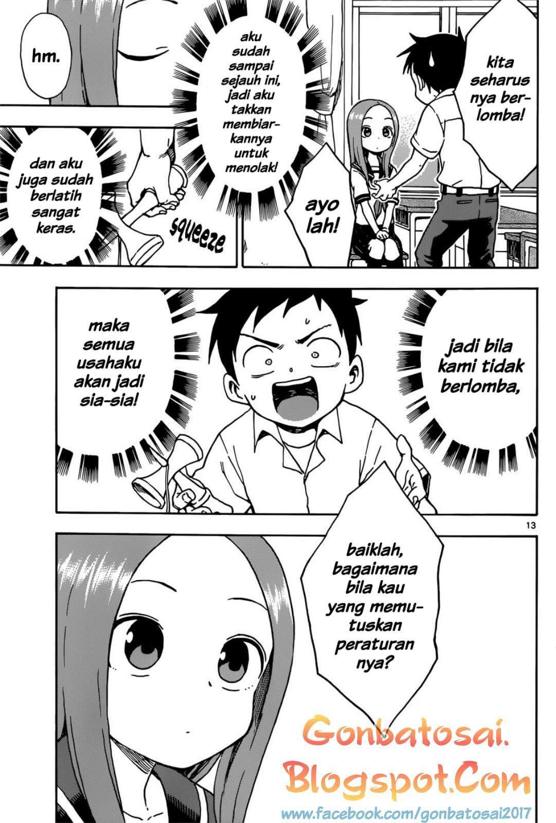 Karakai Jouzu no Takagi-san Chapter 65 Gambar 14