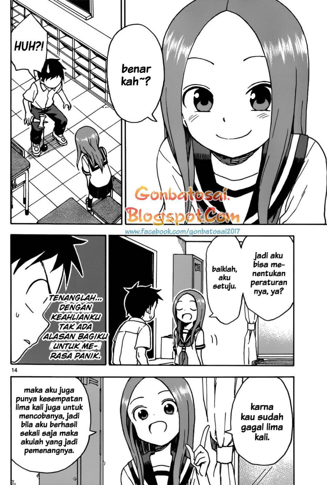 Karakai Jouzu no Takagi-san Chapter 65 Gambar 15