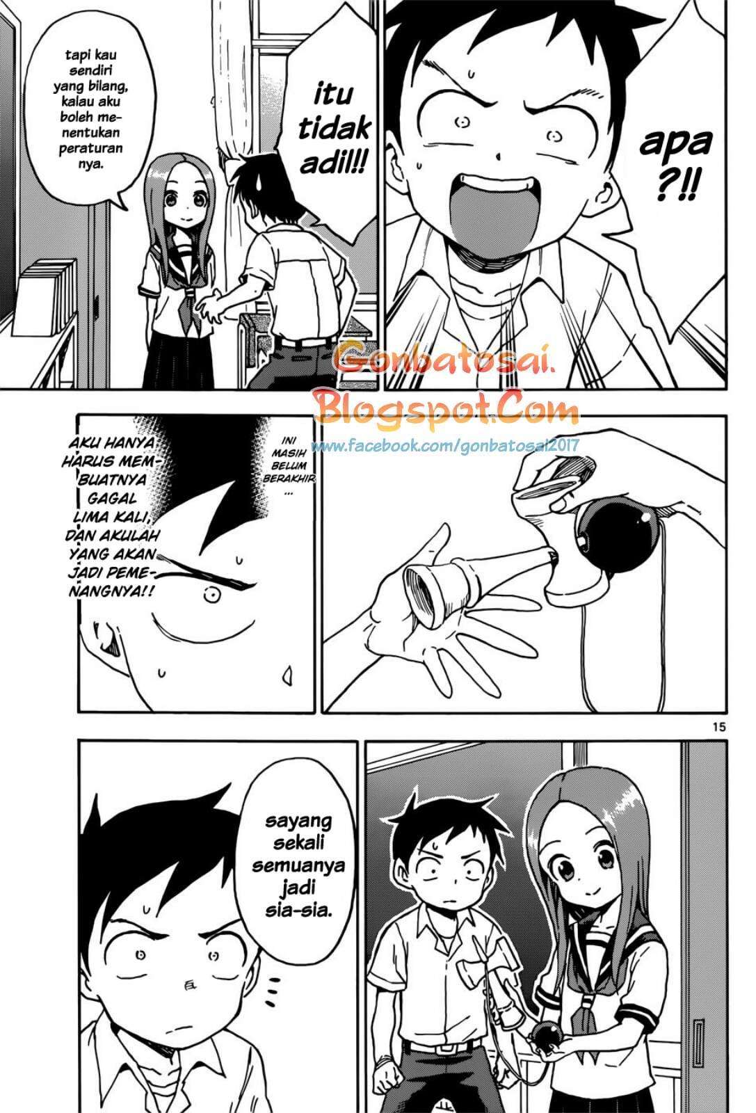 Karakai Jouzu no Takagi-san Chapter 65 Gambar 16