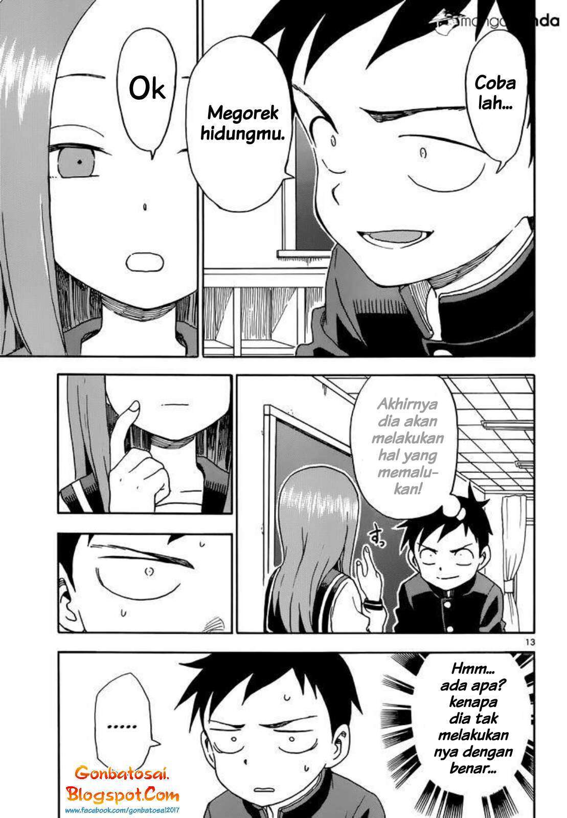 Karakai Jouzu no Takagi-san Chapter 63 Gambar 17