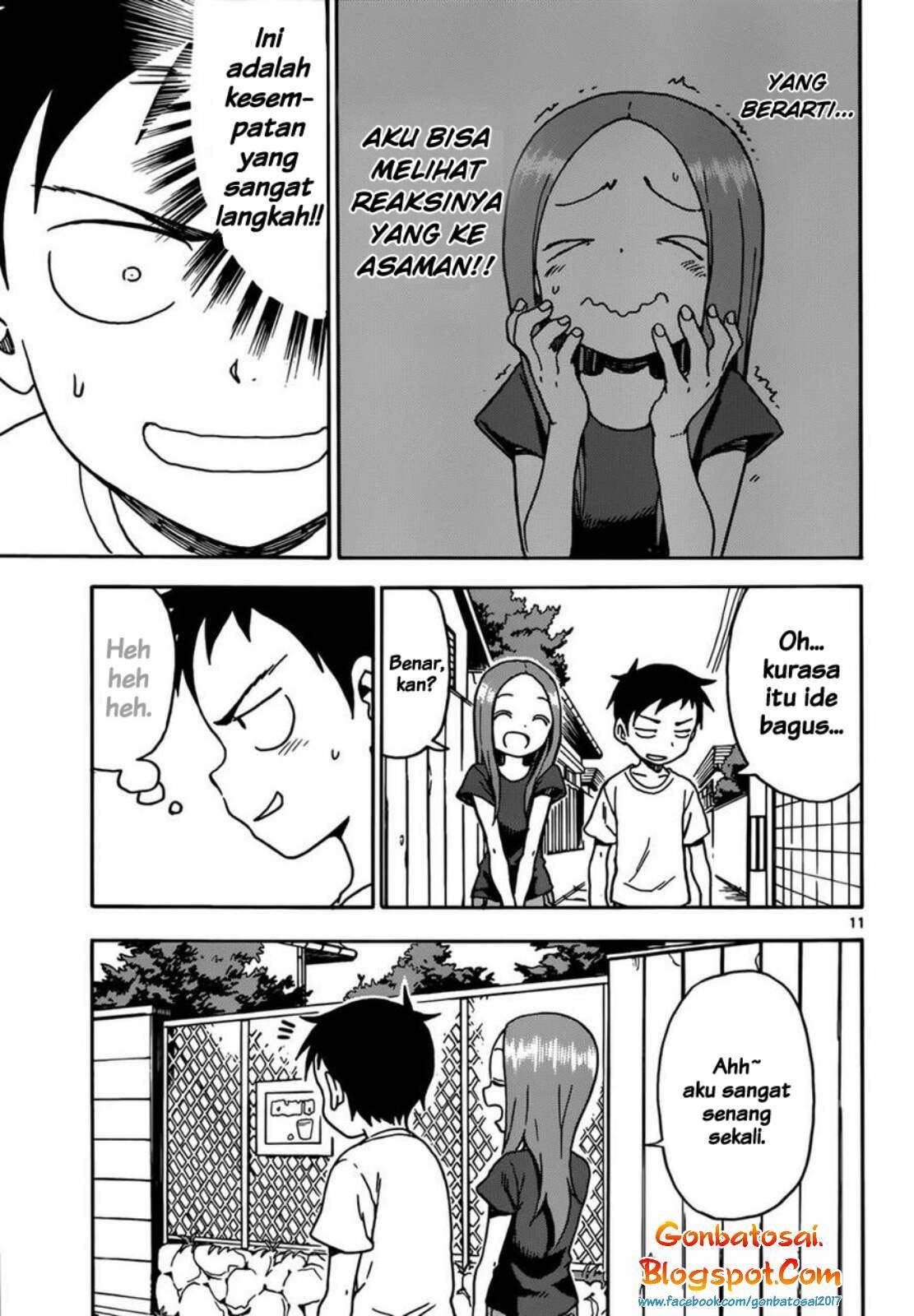 Karakai Jouzu no Takagi-san Chapter 60 Gambar 12