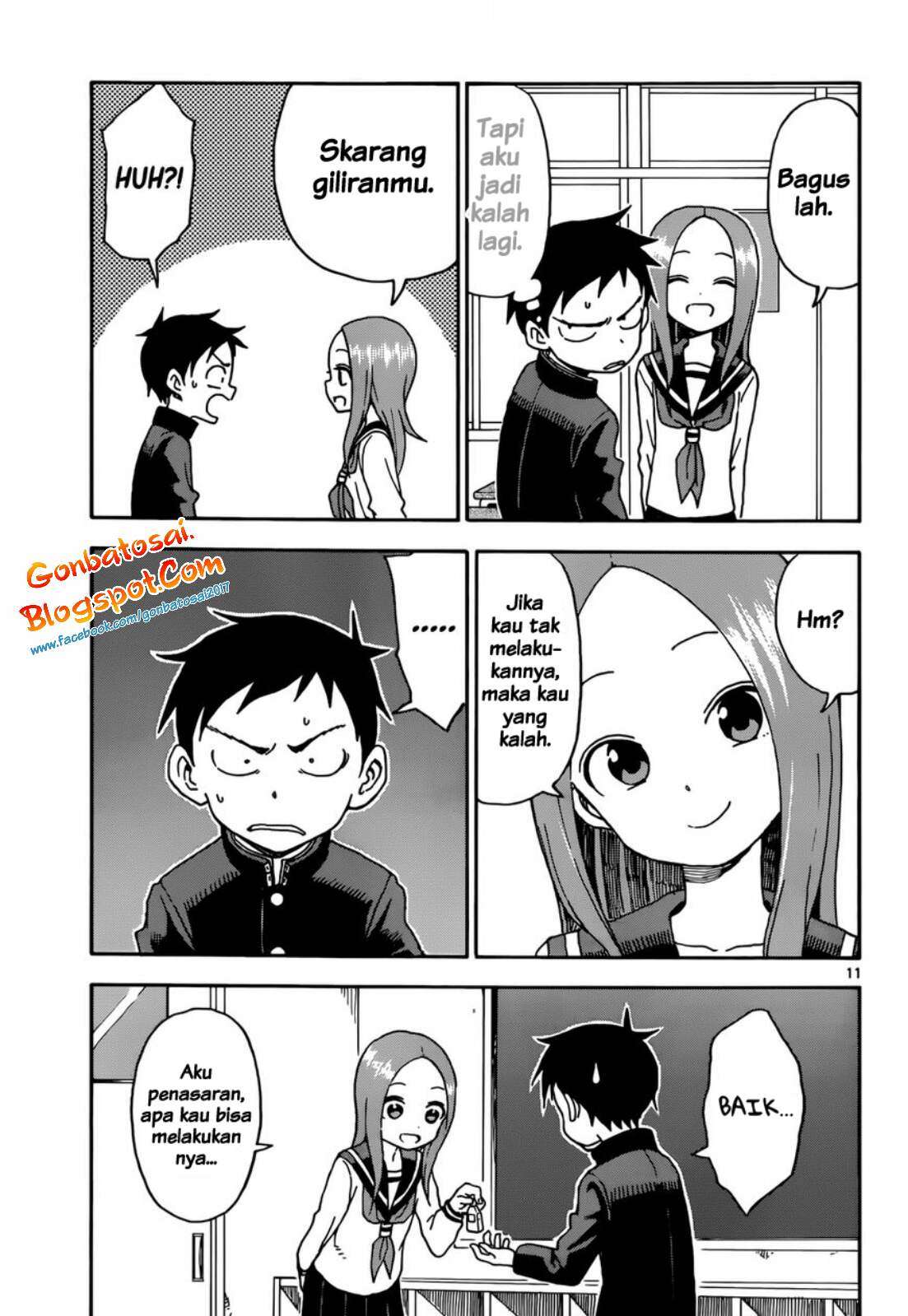 Karakai Jouzu no Takagi-san Chapter 56 Gambar 13