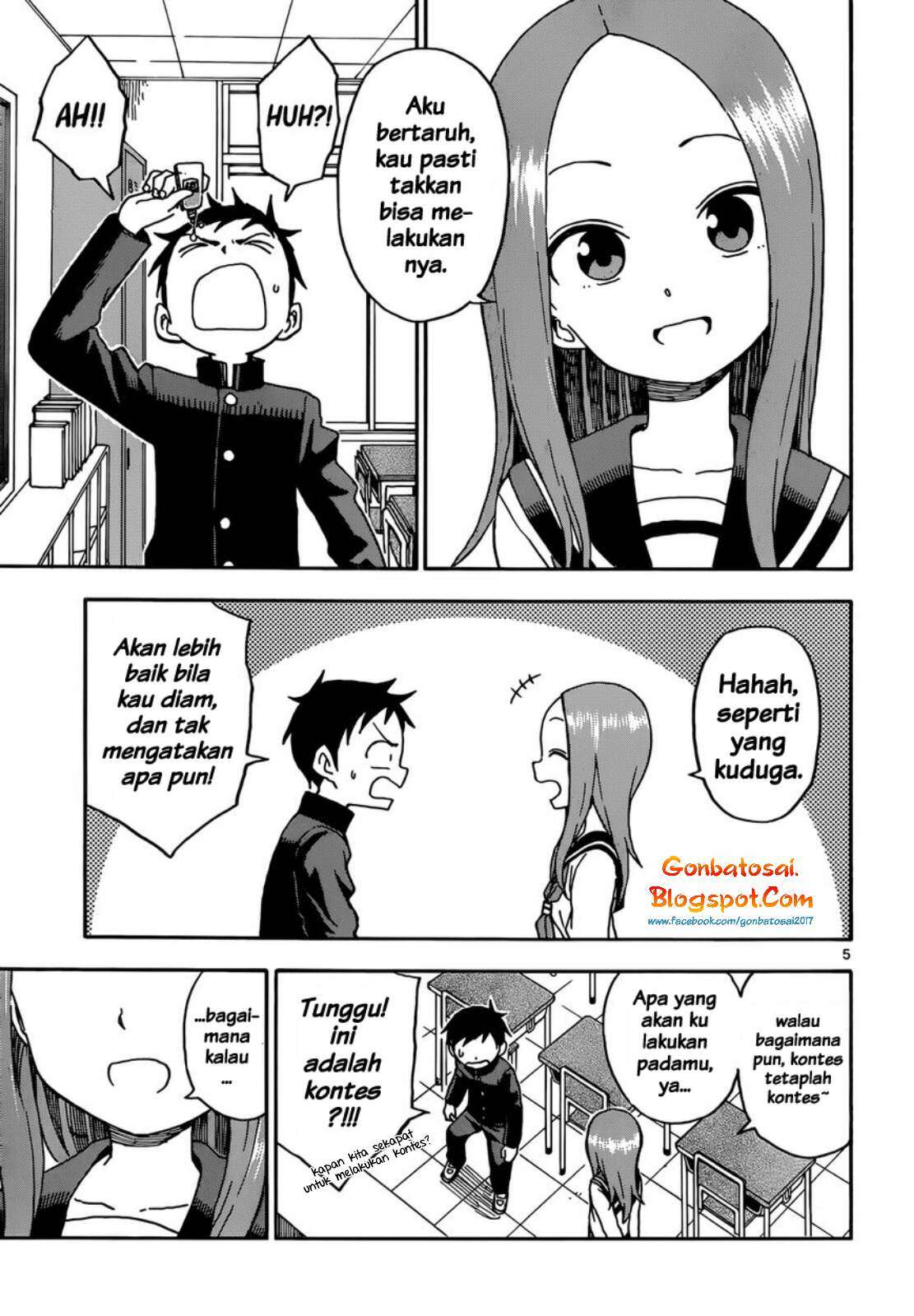 Karakai Jouzu no Takagi-san Chapter 56 Gambar 6