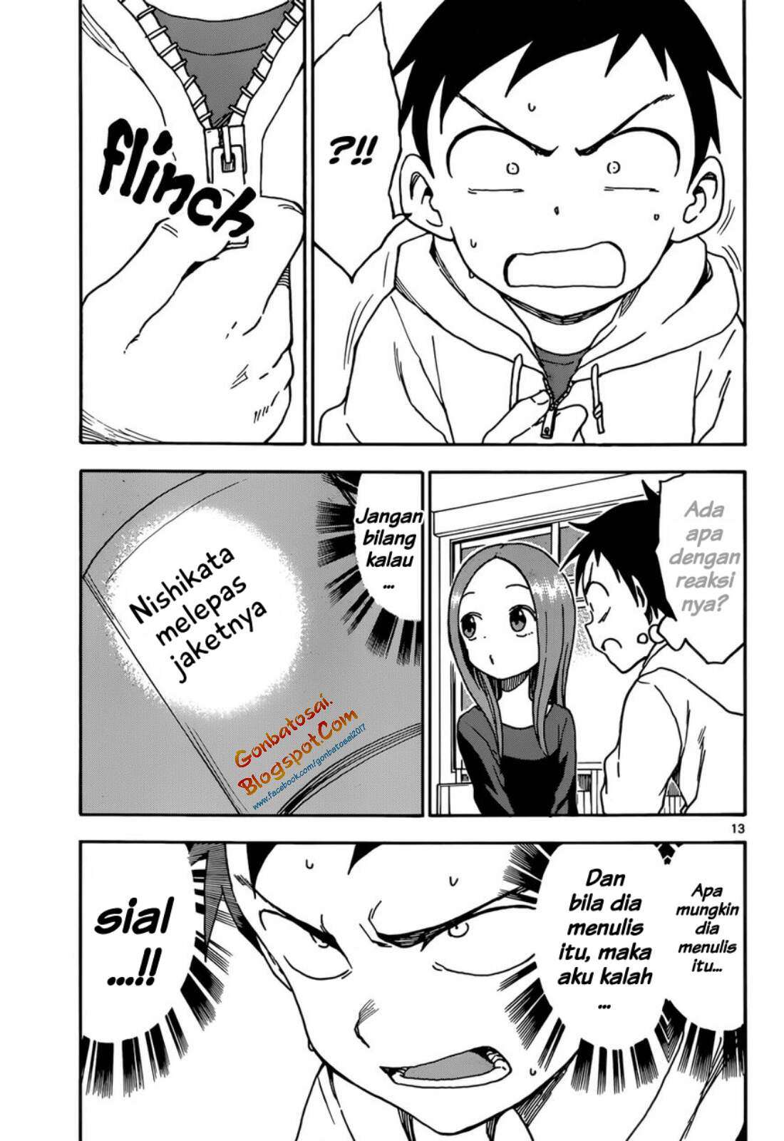 Karakai Jouzu no Takagi-san Chapter 55 Gambar 16