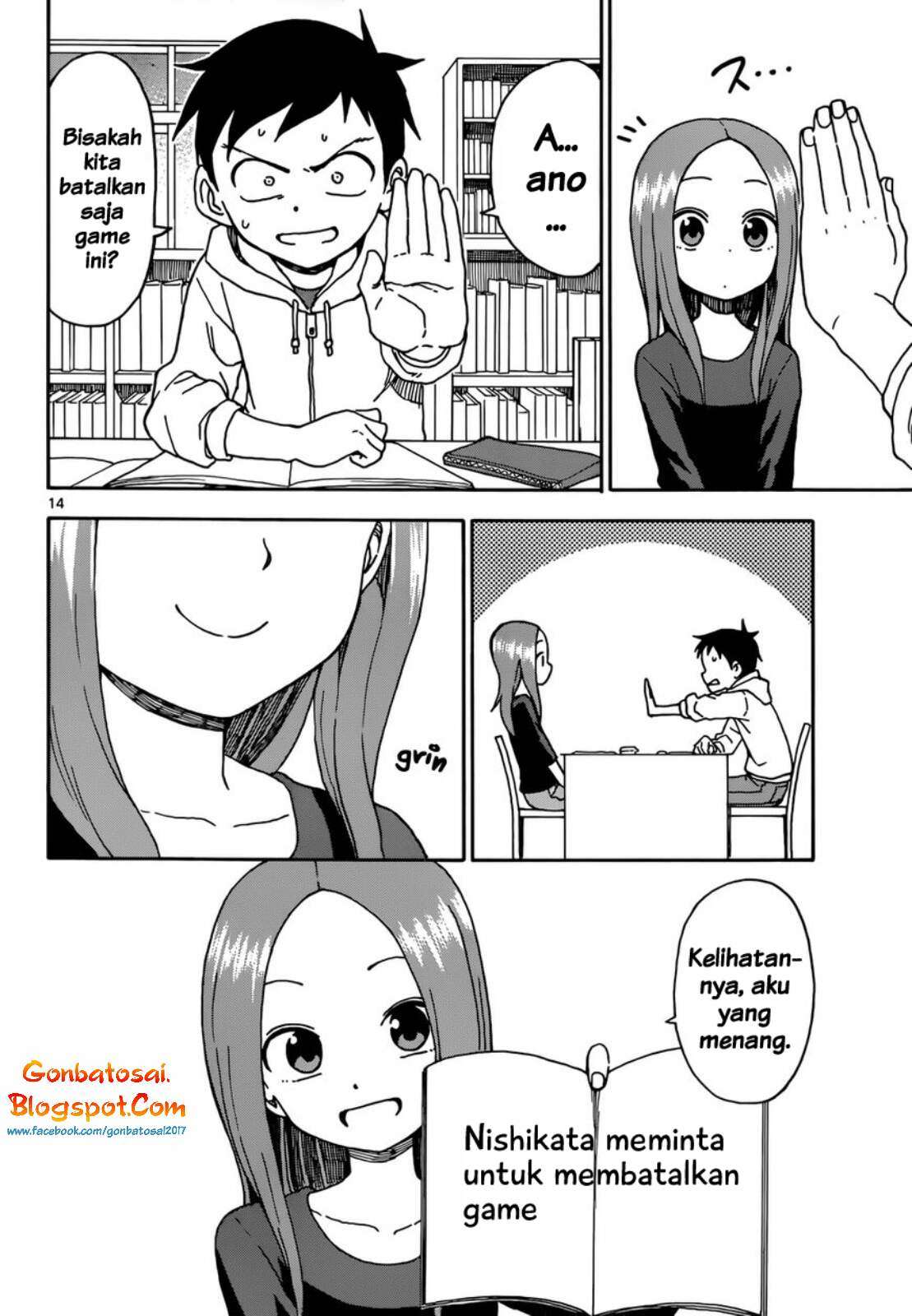 Karakai Jouzu no Takagi-san Chapter 55 Gambar 17