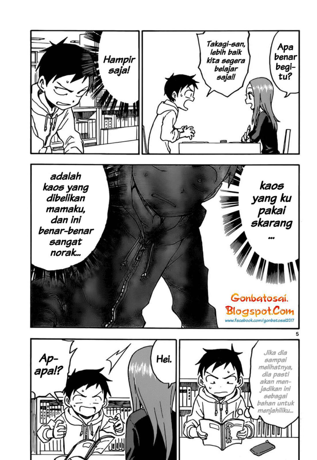 Karakai Jouzu no Takagi-san Chapter 55 Gambar 6