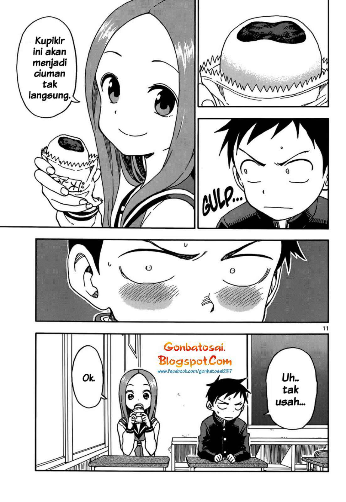 Karakai Jouzu no Takagi-san Chapter 54 Gambar 13