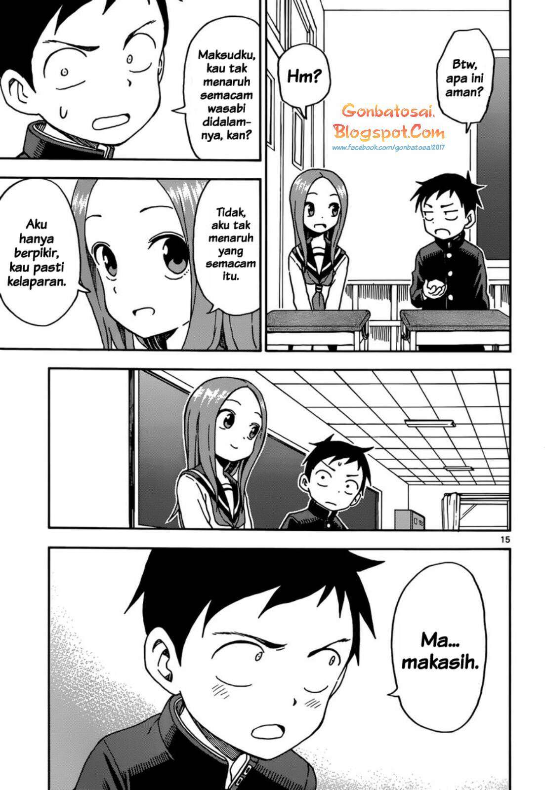 Karakai Jouzu no Takagi-san Chapter 54 Gambar 18