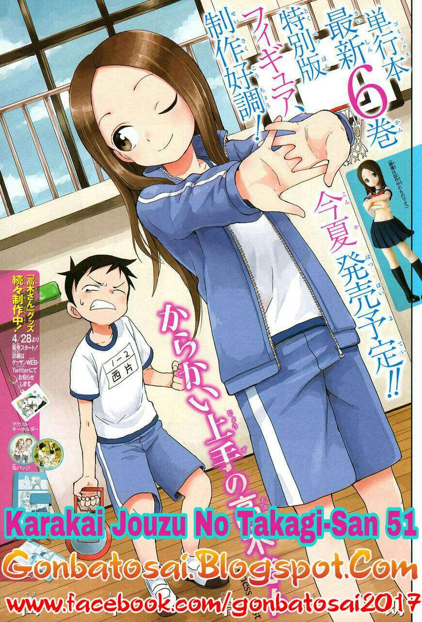 Baca Komik Karakai Jouzu no Takagi-san Chapter 51 Gambar 1