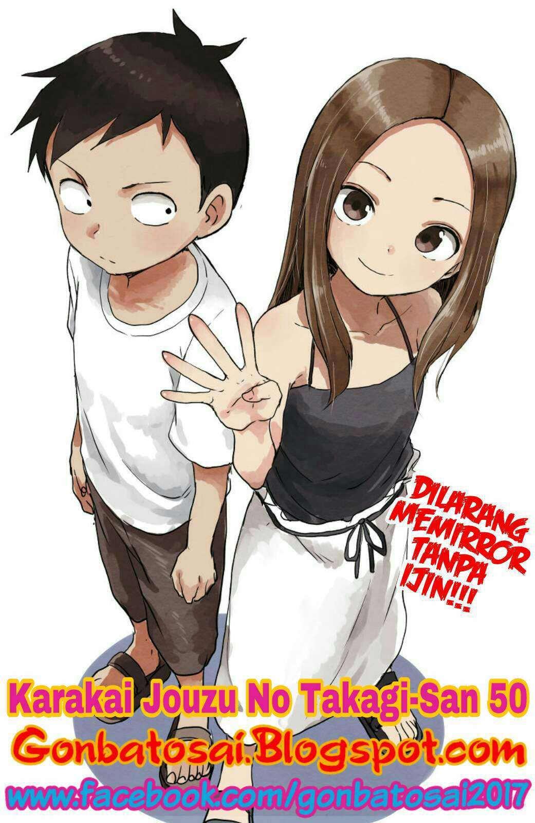 Baca Komik Karakai Jouzu no Takagi-san Chapter 50 Gambar 1