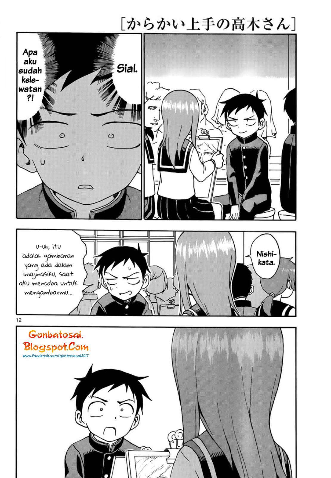 Karakai Jouzu no Takagi-san Chapter 50 Gambar 14