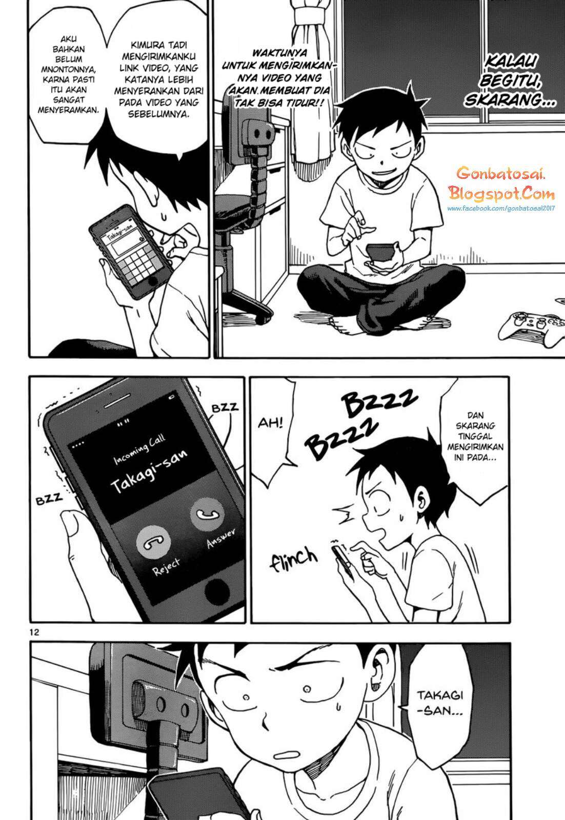 Karakai Jouzu no Takagi-san Chapter 43 Gambar 14