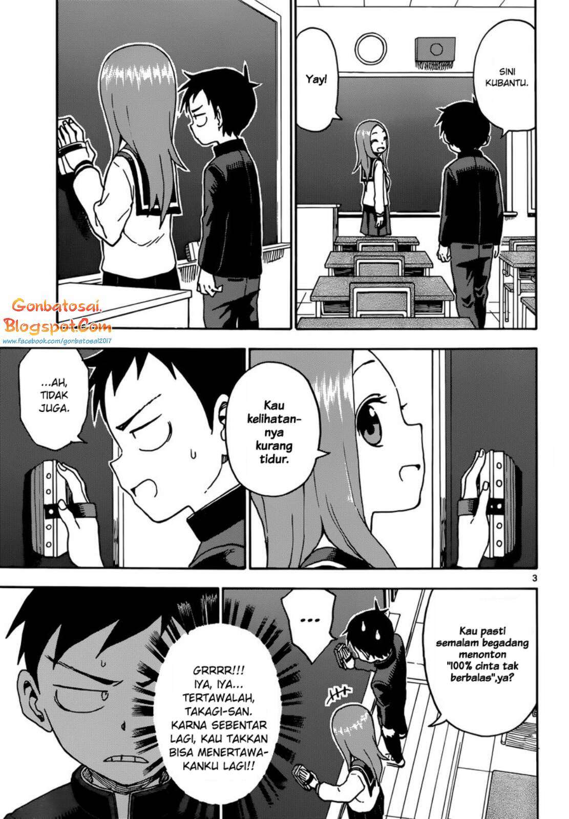 Karakai Jouzu no Takagi-san Chapter 43 Gambar 4