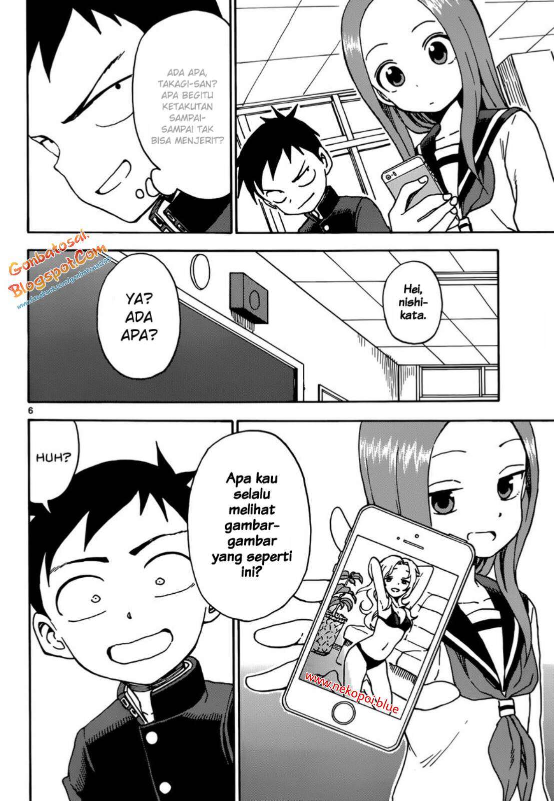 Karakai Jouzu no Takagi-san Chapter 43 Gambar 7