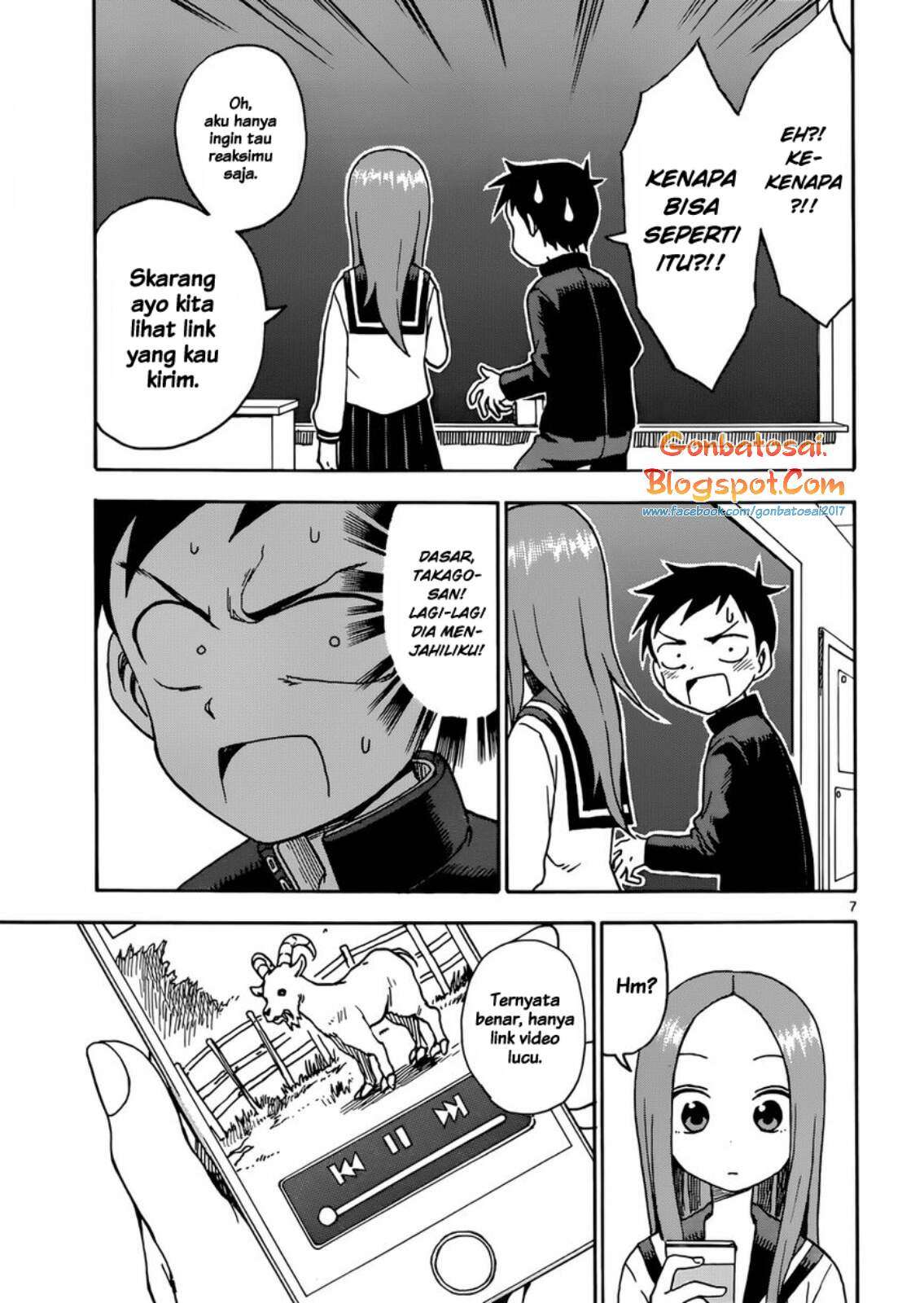 Karakai Jouzu no Takagi-san Chapter 43 Gambar 8