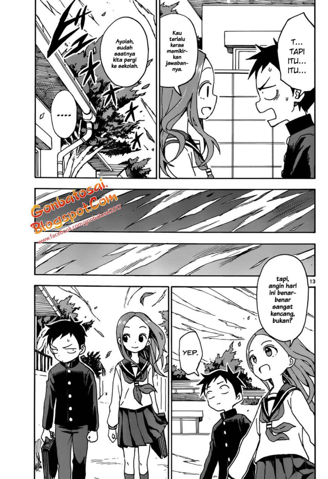 Karakai Jouzu no Takagi-san Chapter 41 Gambar 15