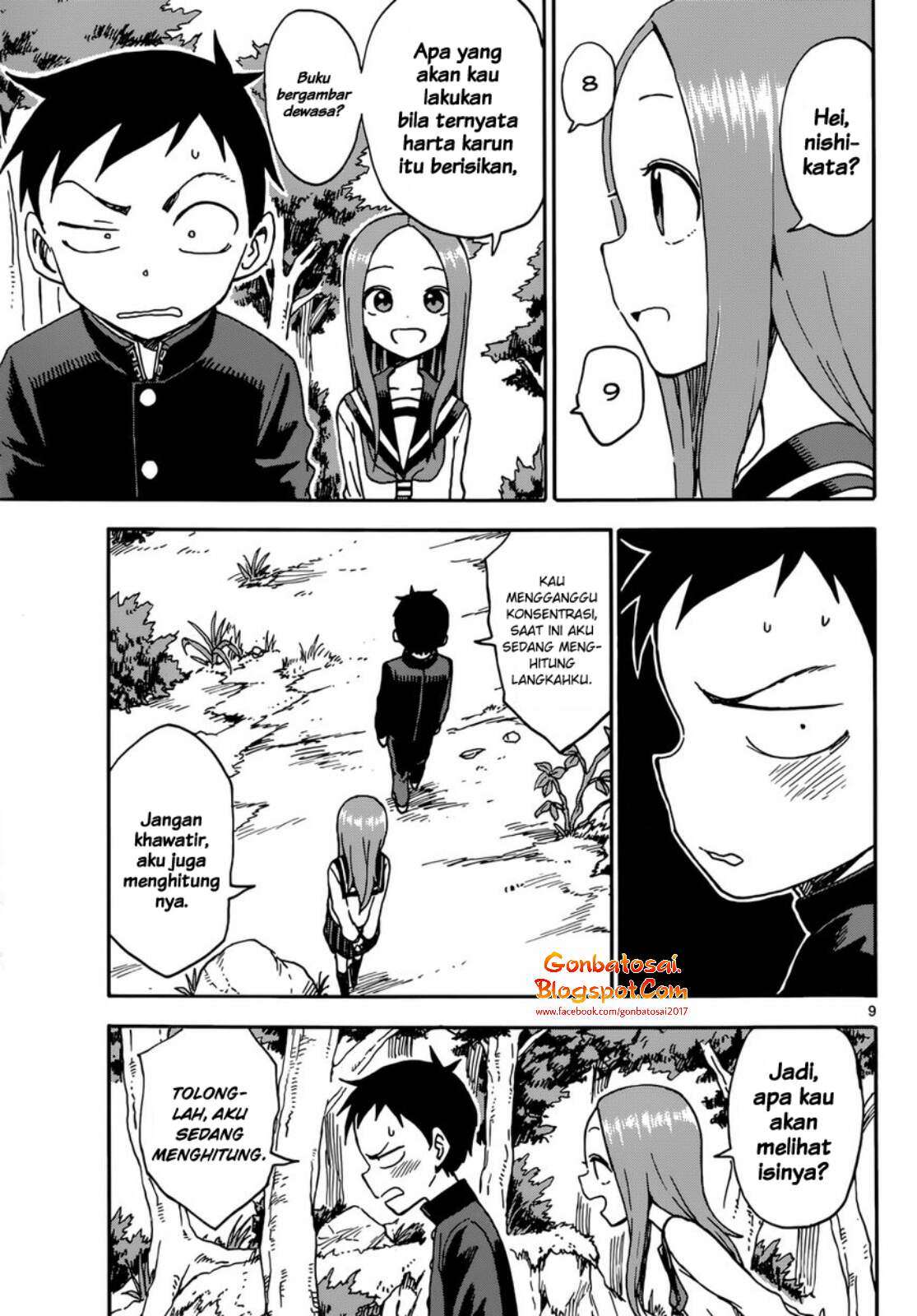 Karakai Jouzu no Takagi-san Chapter 40 Gambar 11