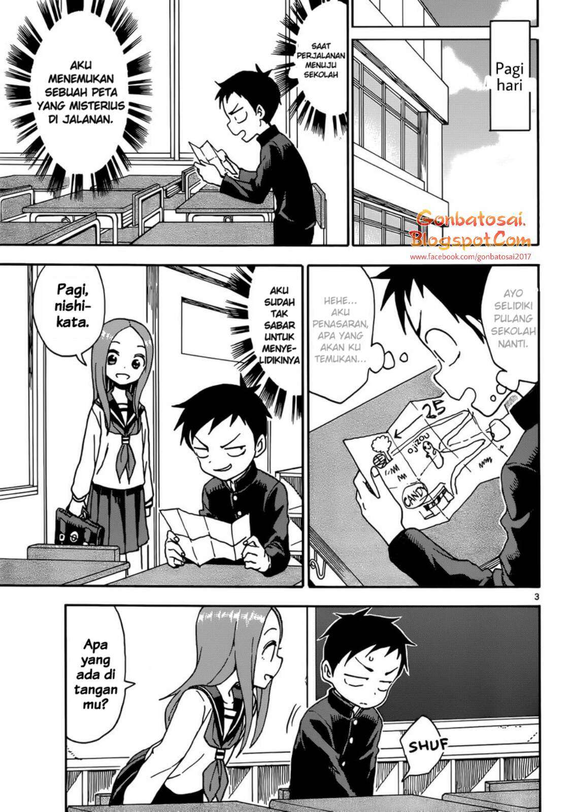 Karakai Jouzu no Takagi-san Chapter 40 Gambar 4