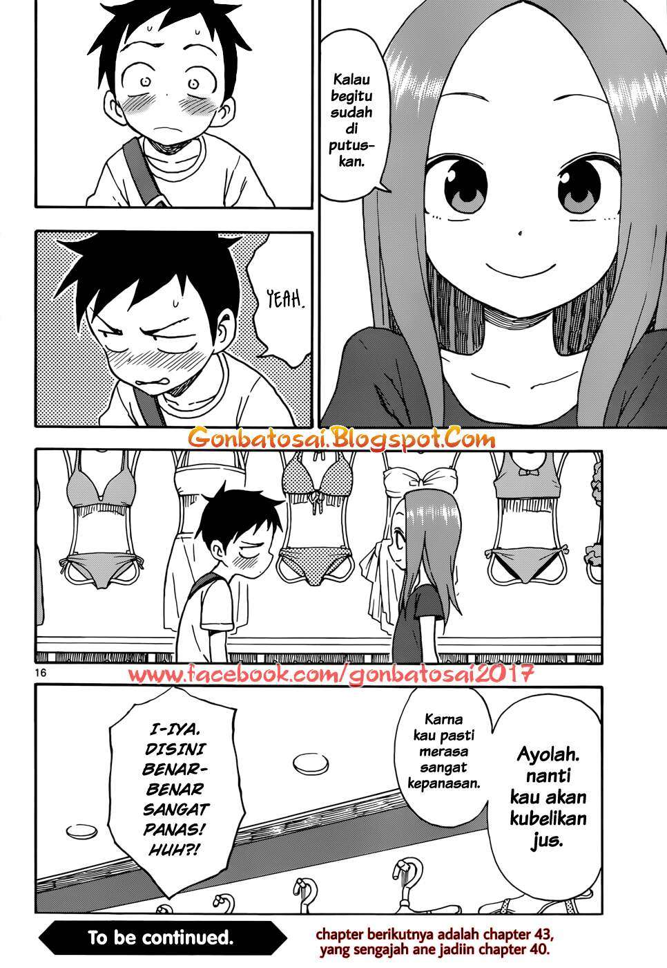 Karakai Jouzu no Takagi-san Chapter 39 Gambar 17