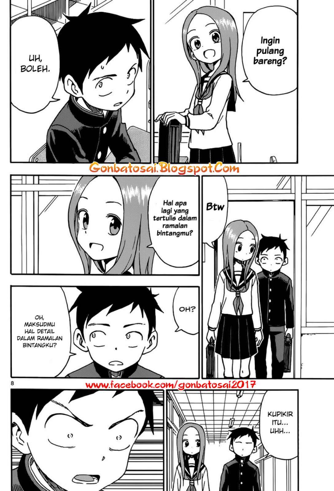 Karakai Jouzu no Takagi-san Chapter 36 Gambar 9